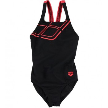 Arena Junior Swim Black/Red...