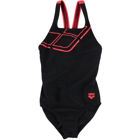 Arena Junior Noir/Rouge Fluo