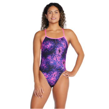 Speedo printed twisted back candy vibe