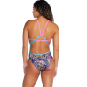 Speedo Printed Tri Back Candy Vibe