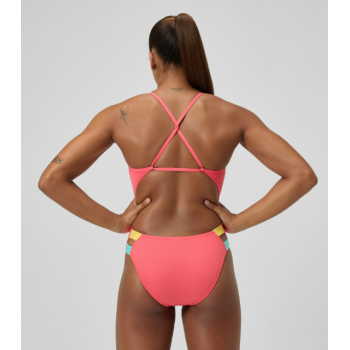 Speedo SOLID TWIST BACK - CORAL SANDS