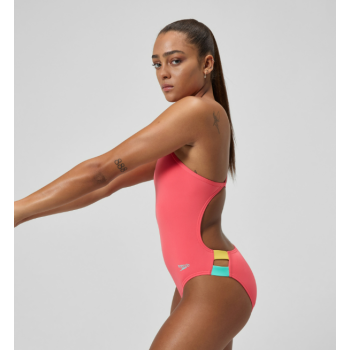 Speedo SOLID TWIST BACK - CORAL SANDS