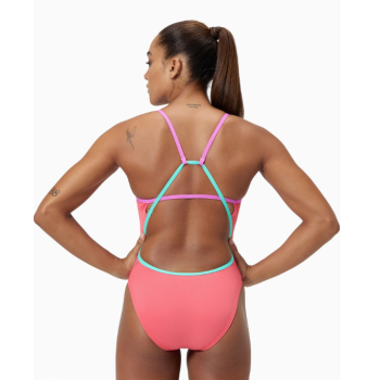 Speedo solid tri back ORANGE - CORAL SANDS