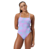 Speedo V-Back Kapa Blocks - neon violet