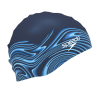 Speedo ELASTOMERIC PRINTED CAP - PEACOAT RIPTIDE BLUR