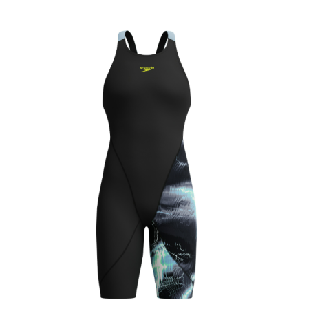 Speedo LZR PRO 2.0 PRINTED KNEESKIN - ELECTRO STATIC/BLACK