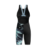 Speedo LZR PRO 2.0 PRINTED KNEESKIN - ELECTRO STATIC/BLACK