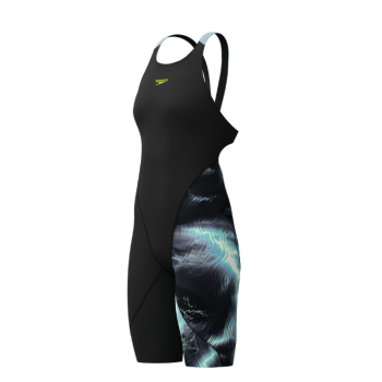 Speedo LZR PRO 2.0 PRINTED KNEESKIN - ELECTRO STATIC/BLACK