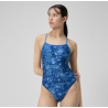 Speedo PRINTED DOUBLE X BACK - BOOMS AND BOLTS-SERVRES BLUE