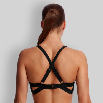 Funkita Ladies Hold Steady Crop Top Black