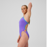 Speedo solid tri back purple & blue