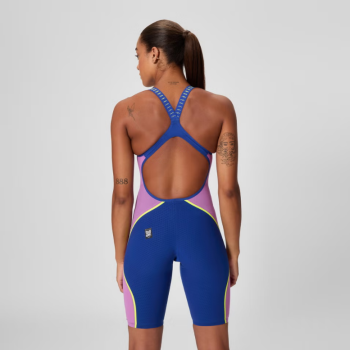 Speedo Pure Intent 2.0 Bleu & mauve dos ouvert