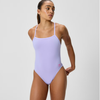 Speedo solid V-Back purple