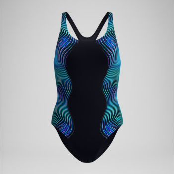 Speedo Printed Medalist Noir/Bleu