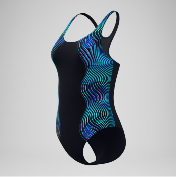 Speedo Printed Medalist Noir/Bleu