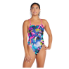 Speedo PRINTED DOUBLE X BACK - Heart-istic Flare