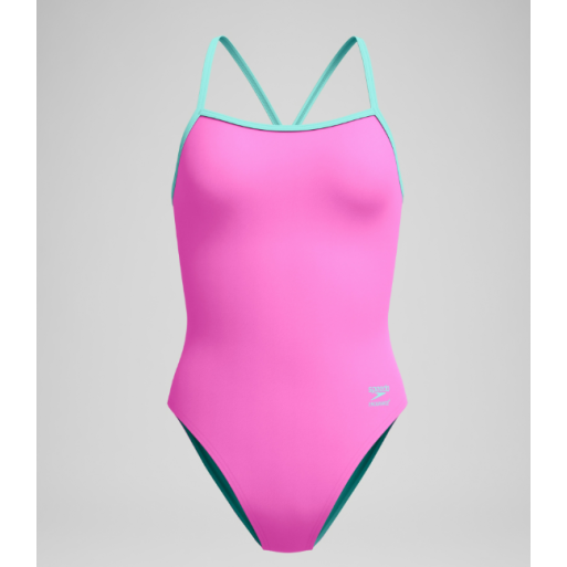 Speedo SOLID V-Back 2.0 NEON FLAMINGO