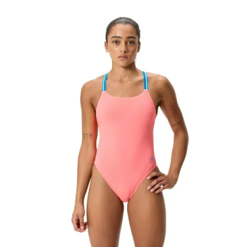 Speedo Solid V-Back 2.0 Neon Melon
