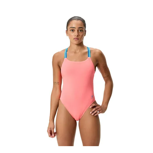 Speedo Solid V-Back 2.0 Neon Melon