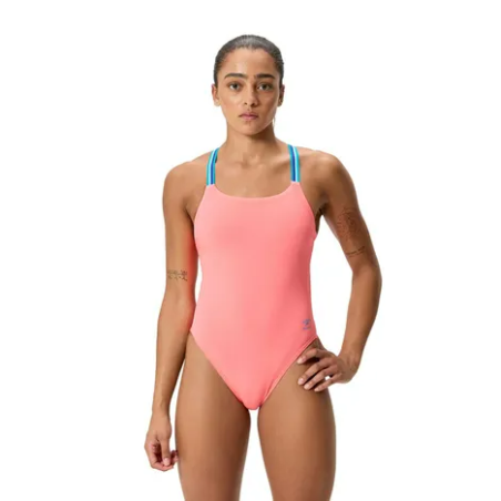 Speedo Solid V-Back 2.0 Neon Melon