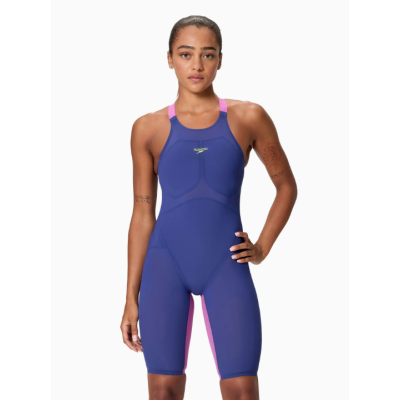 Speedo Pure valor 2.0 Bleu & mauve dos ouvert