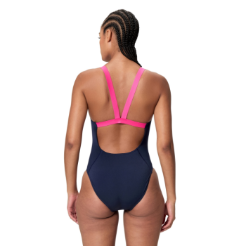 Speedo SOLID leaderback Marine/rose