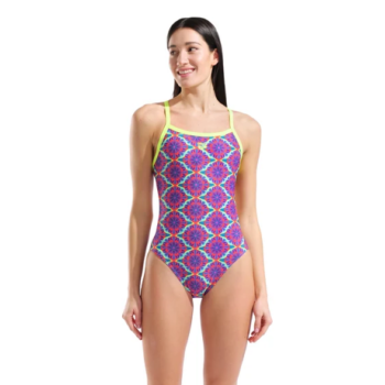 Arena  floral challenge back violet-lime