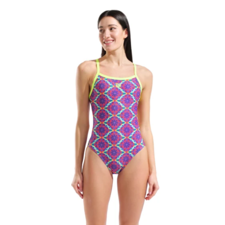 Arena  floral challenge back violet-lime