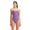 Arena  floral challenge back violet-lime